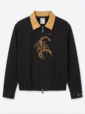 Shell Corp. Scorpion Embroidery Drifter Worker Jacket Size Large NWT Limited Ed.